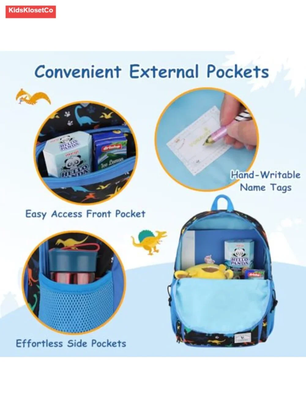 Kids Lightweight Backpack for School, Polyester, Water Resistant, Daypack